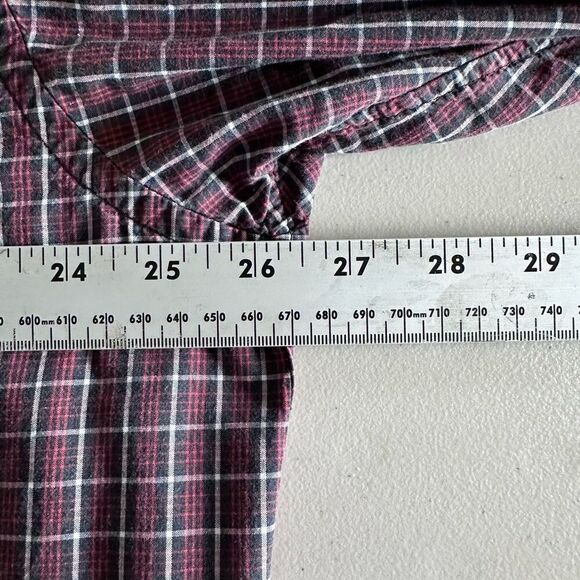 VTG Ralph‎ Lauren Jeans Co LS Plaid Shirt Mens 2XLT Red Black Button Down Flag - Picture 8 of 9